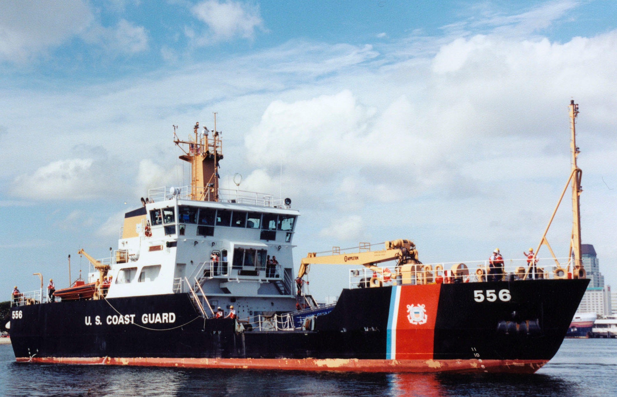 U.S. COAST GUARD 木製モデル船 約60cm US Coast Guard National Security Cutter Wood Model Ship