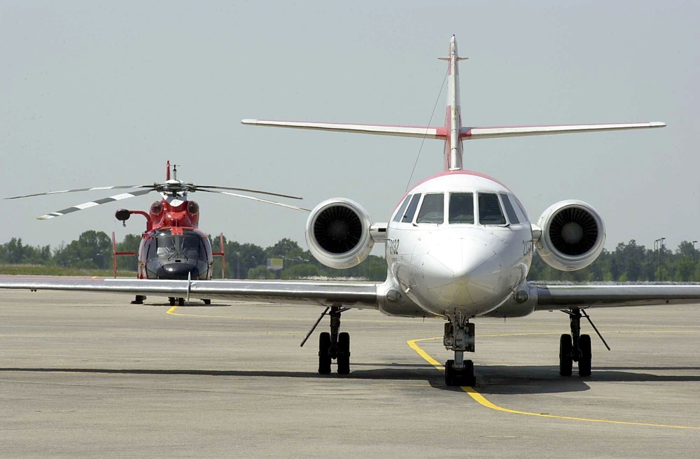 HU-25 FALCON AND HH-65A