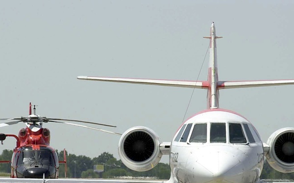 HU-25 FALCON AND HH-65A