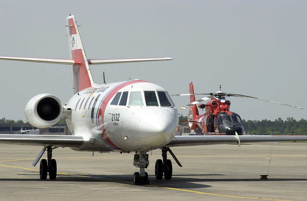HU-25 FALCON AND HH-65A