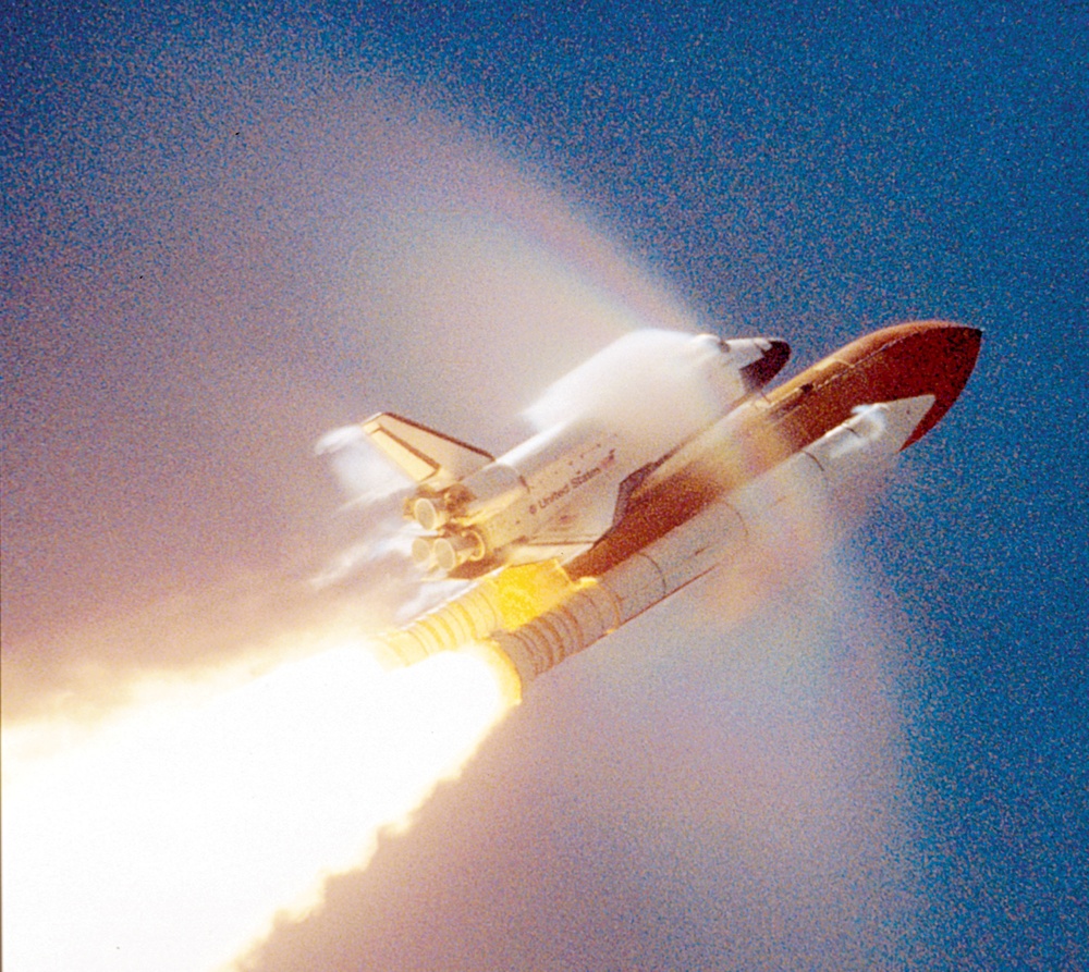 space shuttle breaking sound barrier