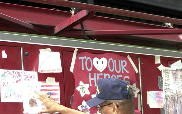 MASTER CHIEF PATTON VISITING WTC SITE