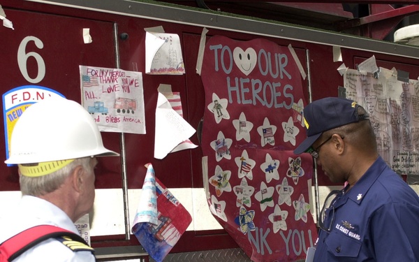 MASTER CHIEF PATTON VISITING WTC SITE