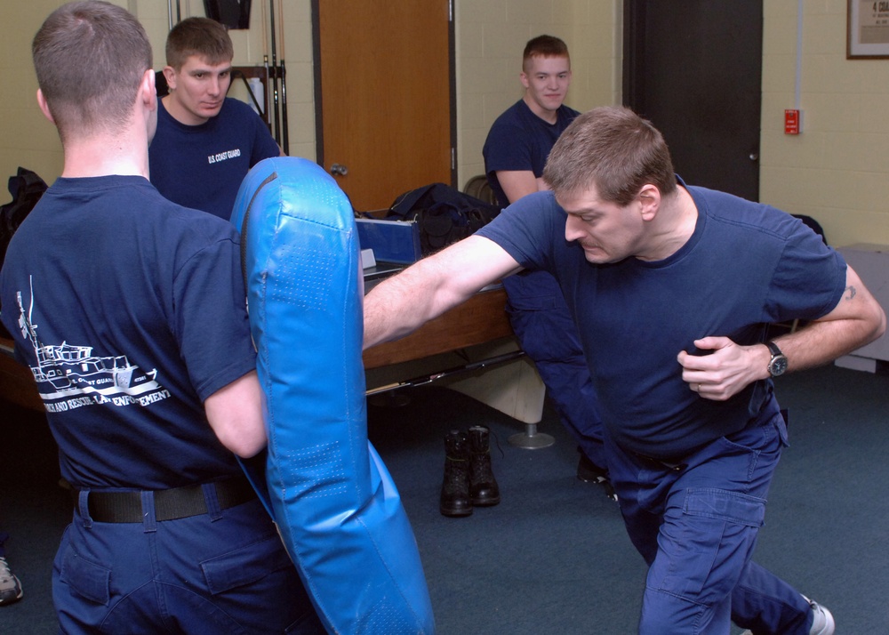 Boarding team member