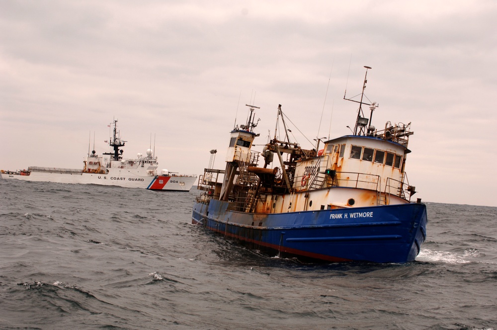 COAST GUARD CUTTER NORTHLAND PATROLS ATLANTIC WATERS