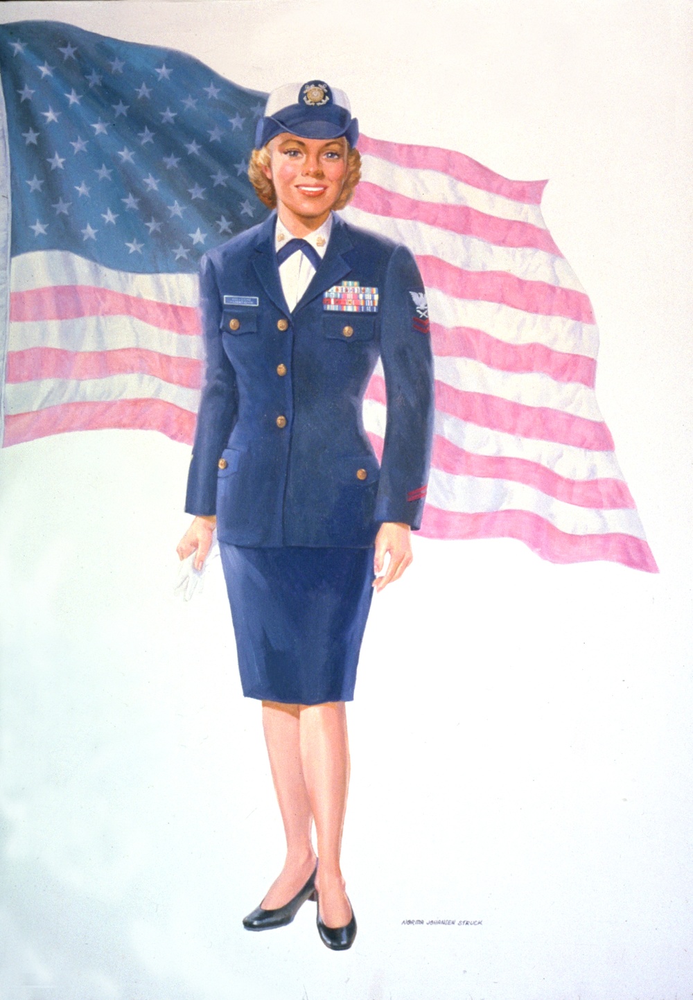 US Coast Guard Art Program 2003 Collection, Ob ID # 200314, &quot;Serving Her Country,&quot; Norma Johansen Struck (14 of 36)