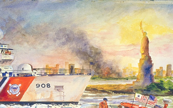 US Coast Guard Art Program 2003 Collection, Ob ID # 200333. "Phoenix,"  Gloria Moschel (33 of 36)