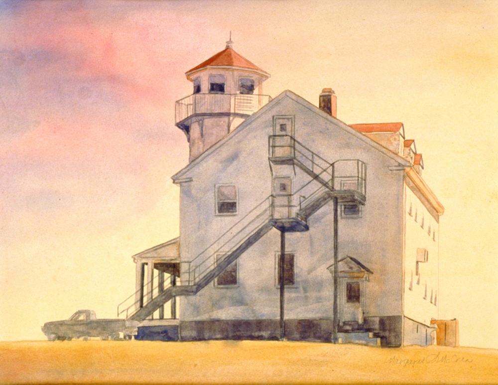 Block Island Coast Guard Station by Margaret McCrey