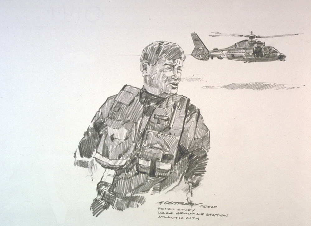 US Coast Guard Art Program 2001 Collection, Ob ID # 200144, "Atlantic City's Best," Nate Ostrow (44 of 61)