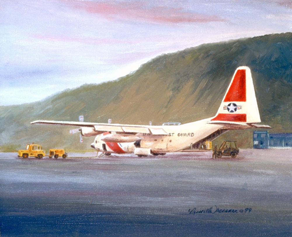 US Coast Guard Art Program 2000 Collection, Ob ID # 200036, &quot;Loading the Detail ,&quot; Priscilla Messner-Patterson (36 of 65)