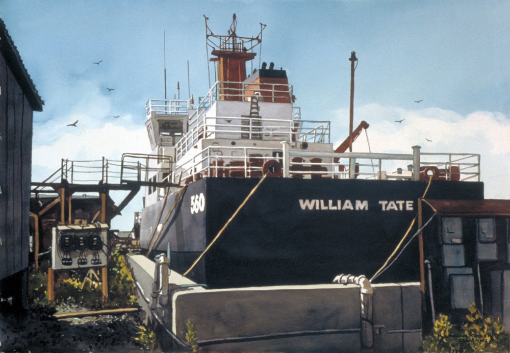 US Coast Guard Art Program 2000 Collection, Ob ID # 200041, &quot;USCGC WILLIAM TATE,&quot;  Margaret Graham Kranking (41 of 65)