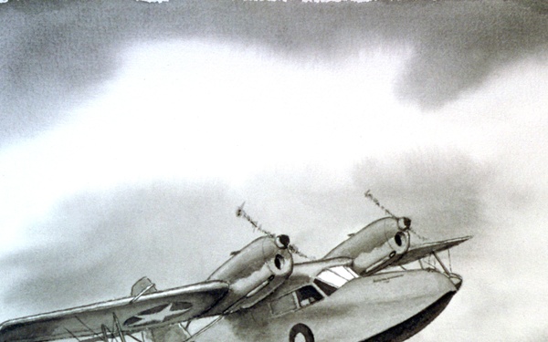 US Coast Guard Art Program 2000, Collection, Ob ID # 200059, "Widgeon," William Ellsworth (59 of 65)