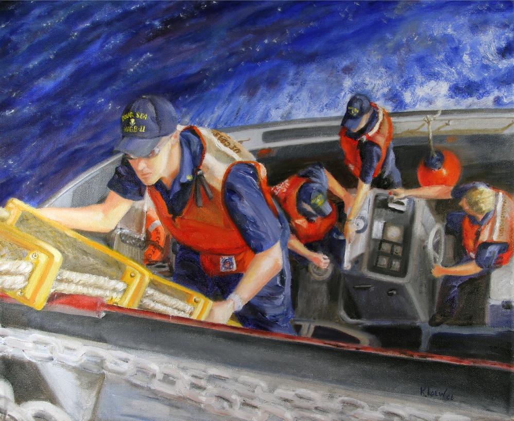 US Coast Guard Art Program 2006 Collection, Ob ID # 200611, &quot;To the rescue,&quot; Karen Loew (11 of 20)