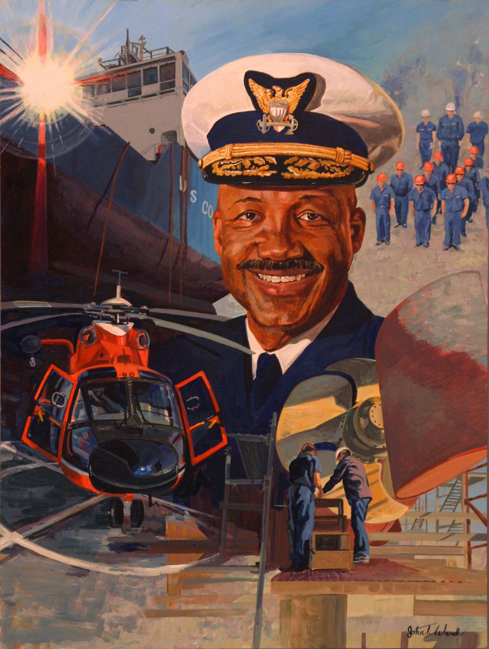 US Coast Guard Art Program 2006 Collection, Ob ID # 200618, &quot;Admiral Erroll M. Brown,&quot; John Ward (19 of 20)