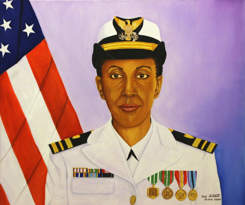 US Coast Guard Art Program 2006 Collection, Ob ID # 200619, &quot;LCDR Rhonda Fleming-Makell,&quot; Lew Jackson (19 of 20)