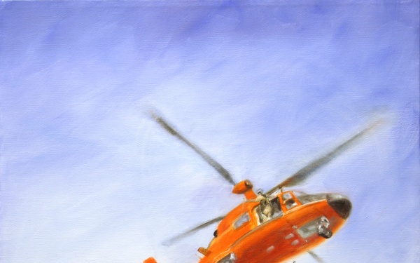 US Coast Guard Art Program 2005, Ob ID # 200515, &quot;Auxiliary Hoist,&quot; Karen Loew (15 of 31)