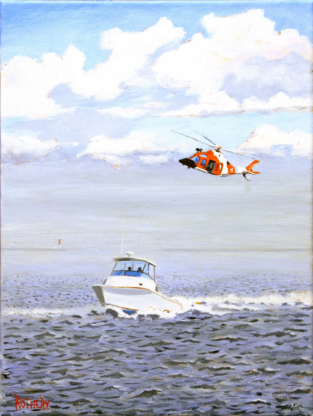 US Coast Guard Art Program 2005 Collection, Ob ID # 200525, &quot;Run, But You Can't Hide,&quot; George Rothery (25 of 31)