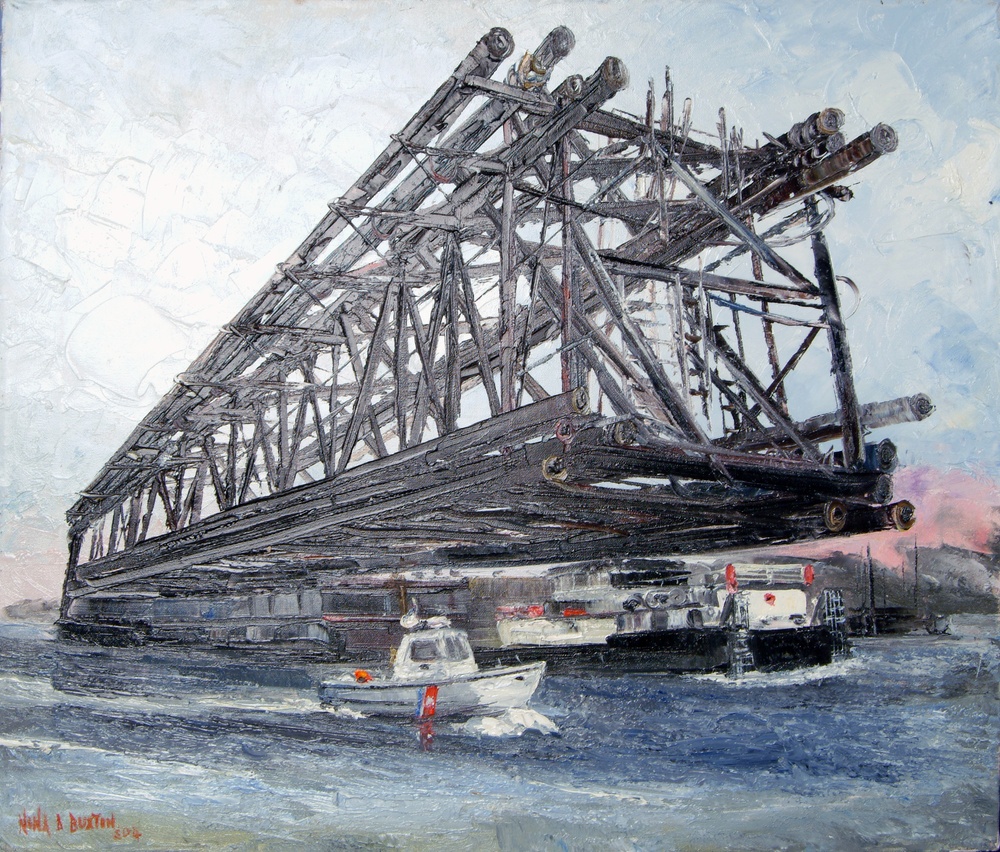 US Coast Guard Art Program 2004 Collection, Ob ID # 200427, &quot;A Big Tow,&quot; Nina Buxton (27 of 39)