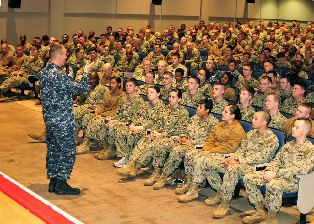 MCPON Stevens visits NCBC Gulfport