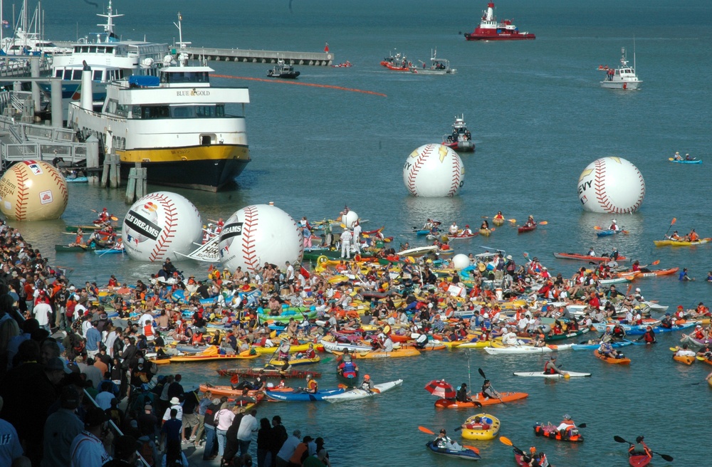 Coast Guard Patrols McCovey Cove During All-Star Home Run Derby
