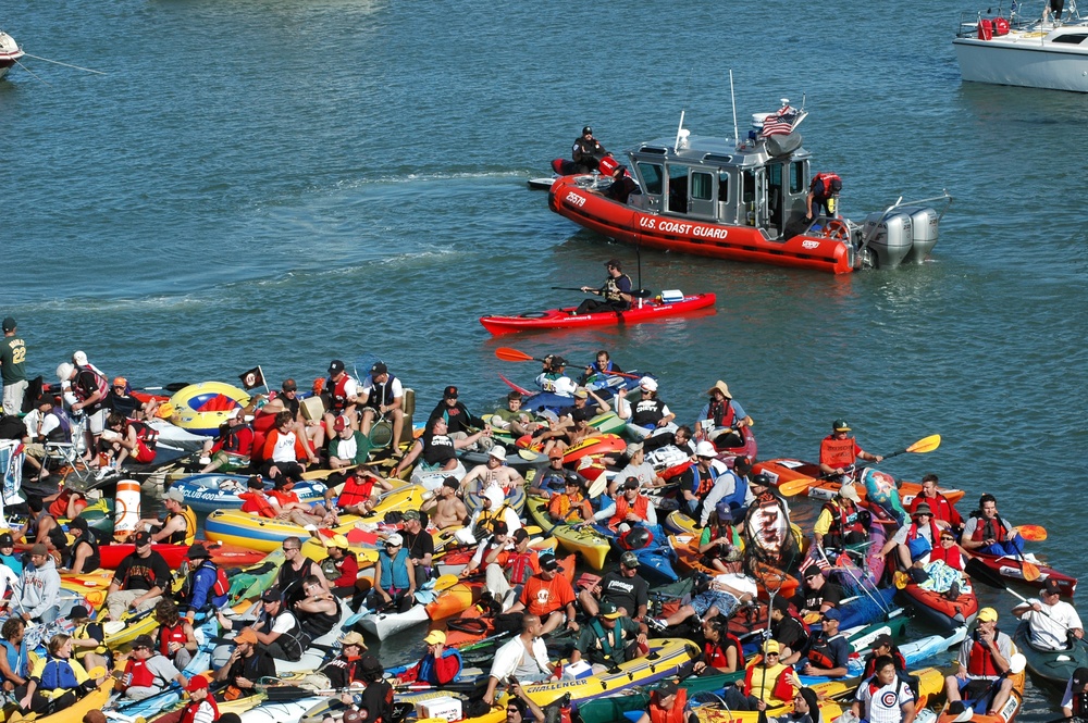 Coast Guard Patrols McCovey Cove During All-Star Home Run Derby