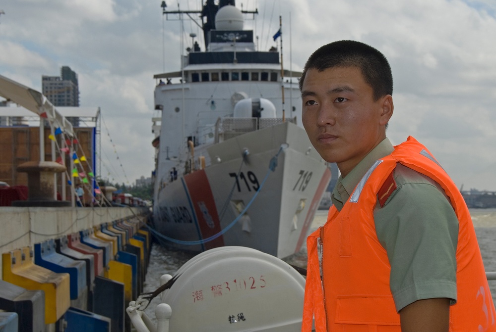 U.S. Coast Guard bids farewell to China coast guard