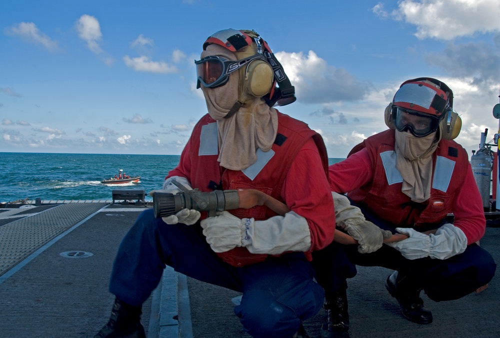 Boutwell crew trains for helicopter crash