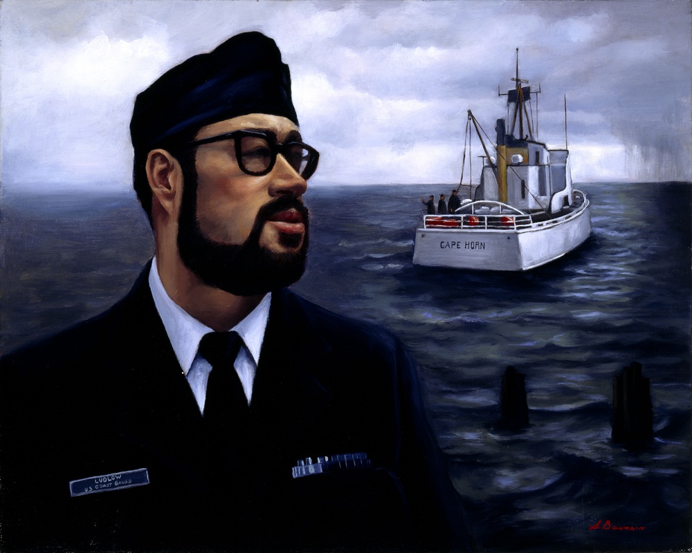 John Ludlow and the USCGC Cape Horn by Steven Baumann