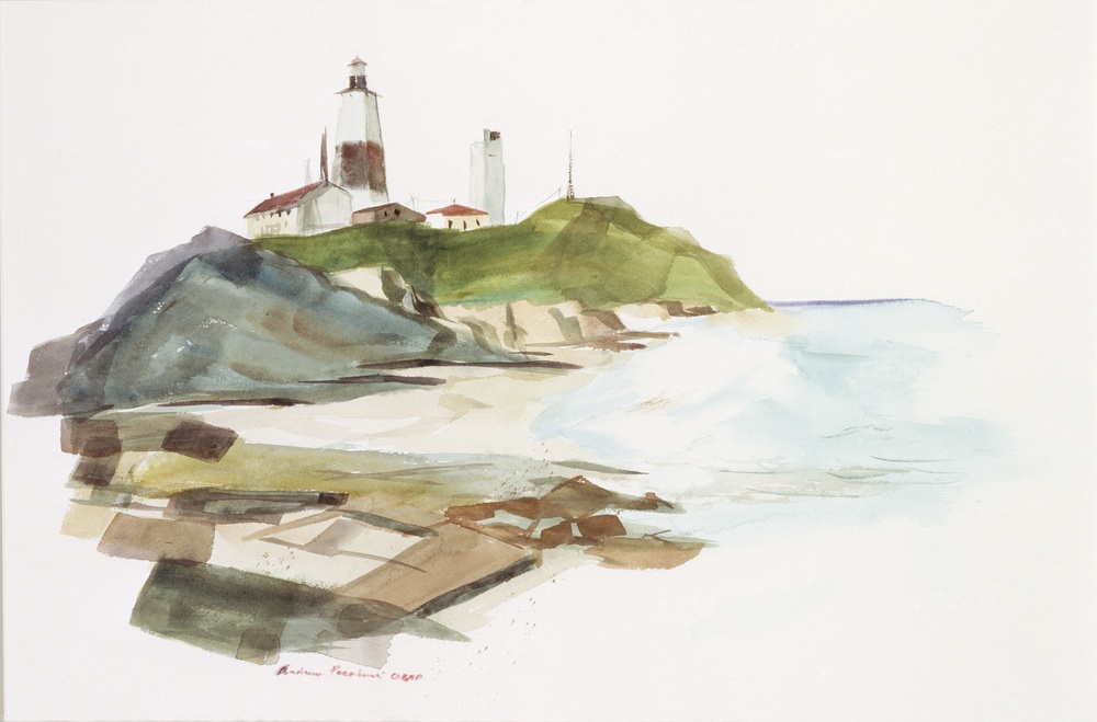 USCG Montauk Light by Andrew Pecorini
