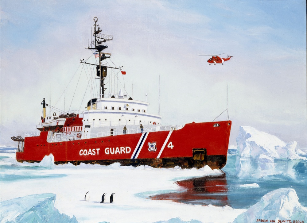 Helicopter Coming Back to Icebreaker USCGC Glacier by Arden von Dewitz