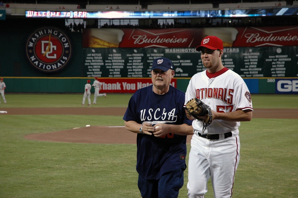 Adm Thad Allen throws out 1st Pitch