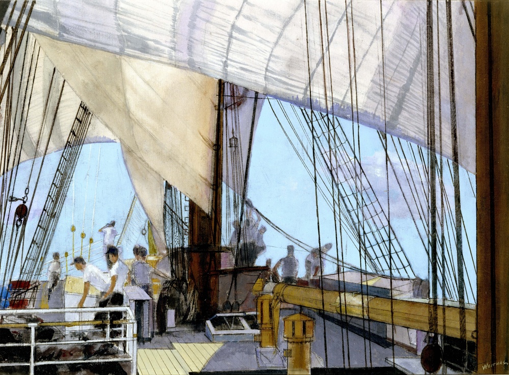 Aboard the Eagle by Art Weithas