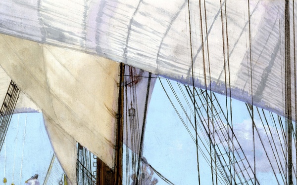 Aboard the Eagle by Art Weithas