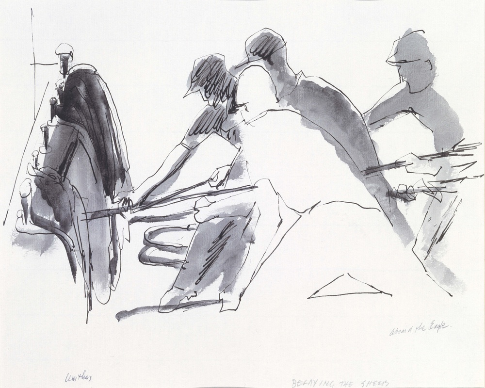 Aboard the Eagle by Art Weithas