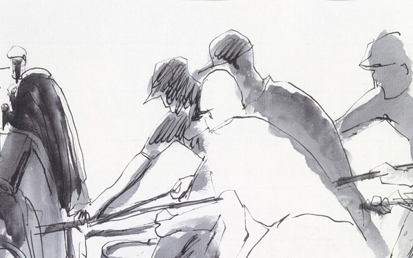 Aboard the Eagle by Art Weithas