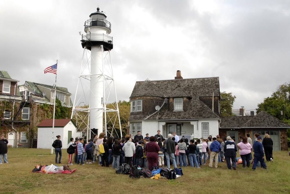 Brooklyn students at the Coney Island Lighthouse