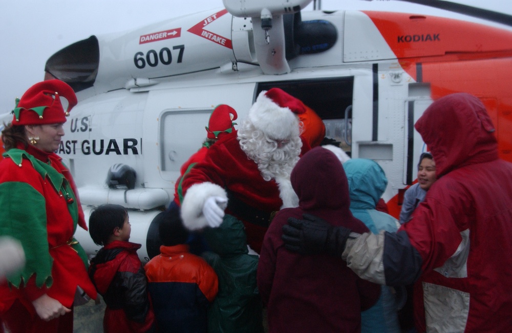 Santa, portrayed by Coast Guard Commander Scott Williams