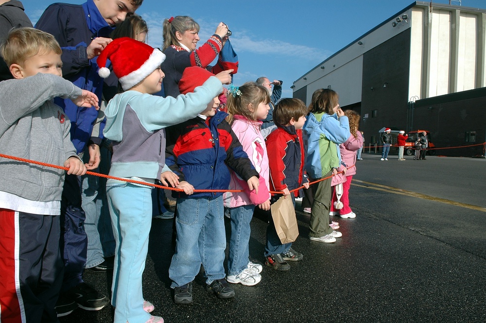 Kids waiting for Santa