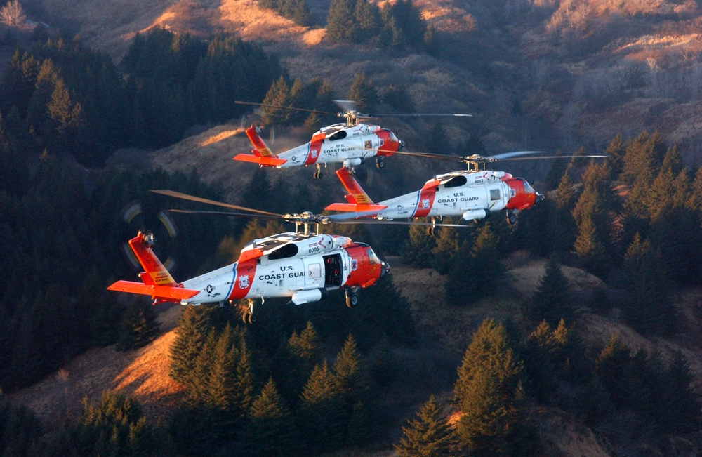 Coast Guard MH-60 Jayhawk helicopters