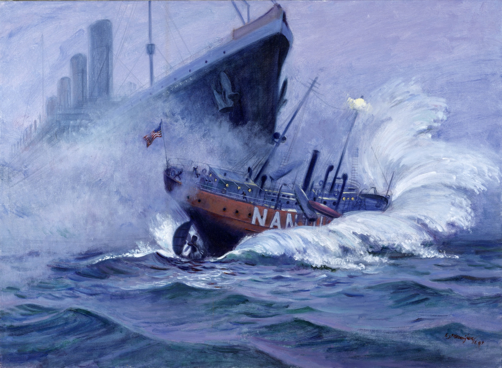 DVIDS - Images - Lightship Nantucket Sunk by RMS Olympic by Charles  Mazoujian