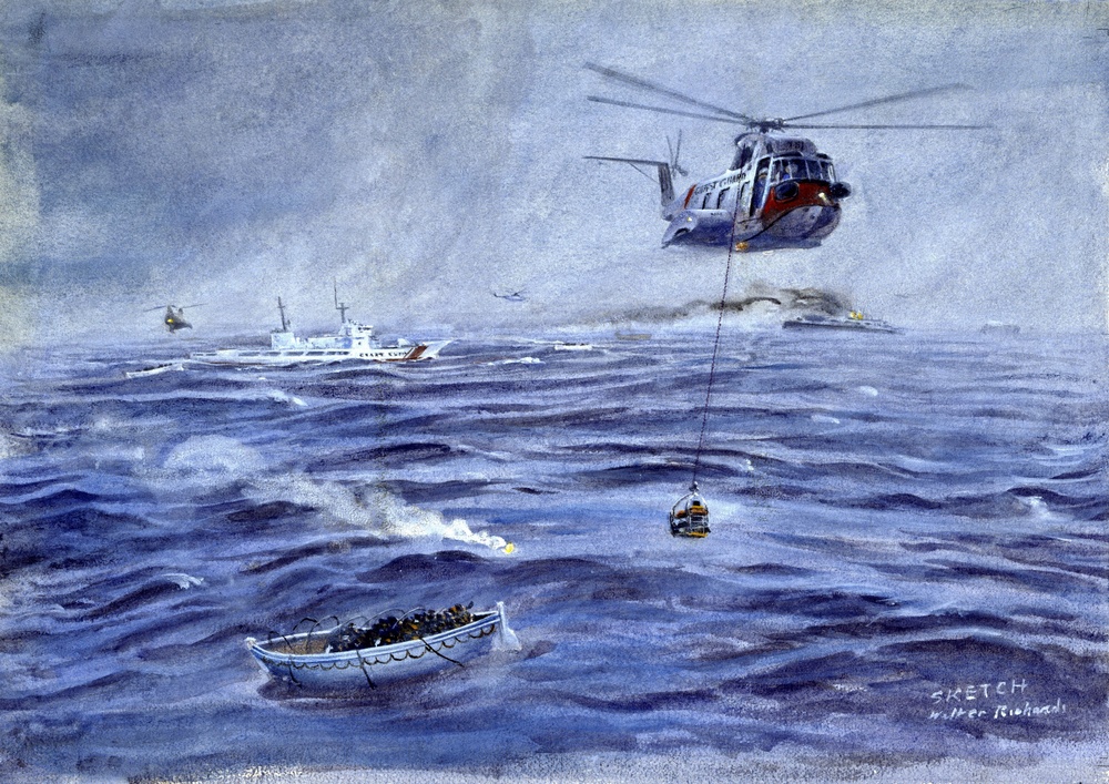 Prinsendam Rescue by Walter Richards