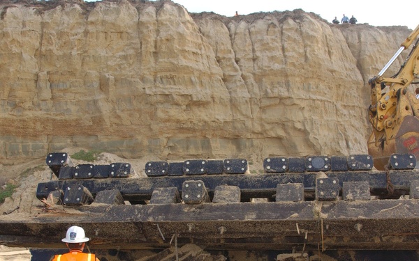 Bay Bridge Fender removed from Half Moon Bay