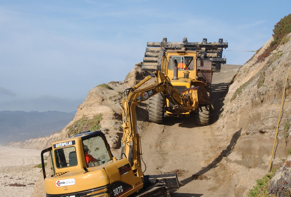 Bay Bridge Fender removed from Half Moon Bay