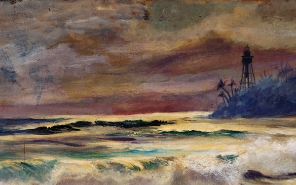 Lighthouse on Tropical Isle by John D. Wisinski (ID # 90131)