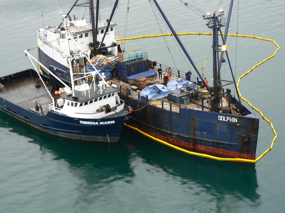 Fishing Vessel Dolphin, which ran aground