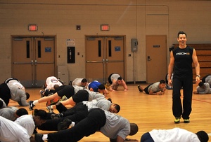 Tony Horton brings it to Kadena (110131-F-0561H-003)