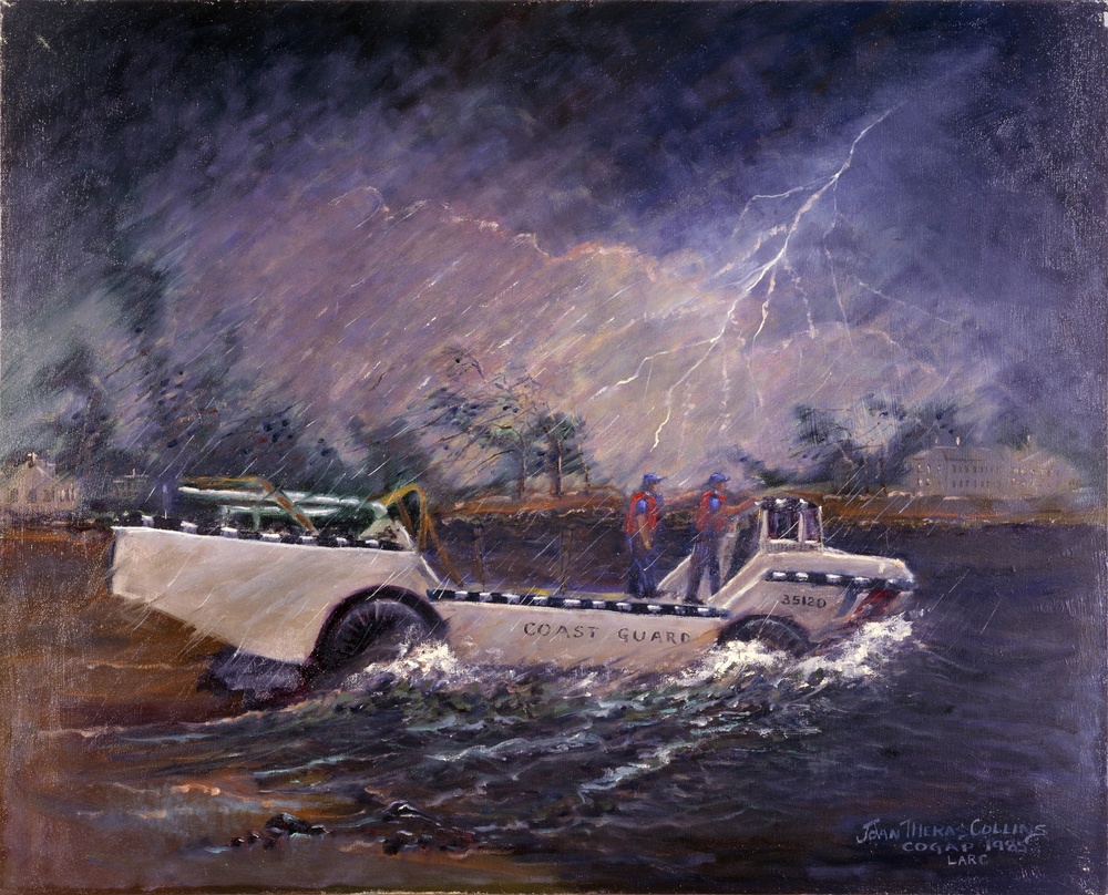 USCG Landing Craft by Joan Theras Collins