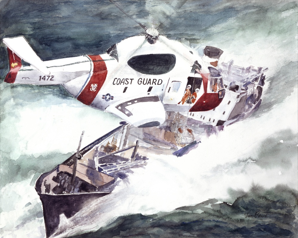 USCG Heroic Rescue from the Komsomolets Kirgizii by Thomas Picard