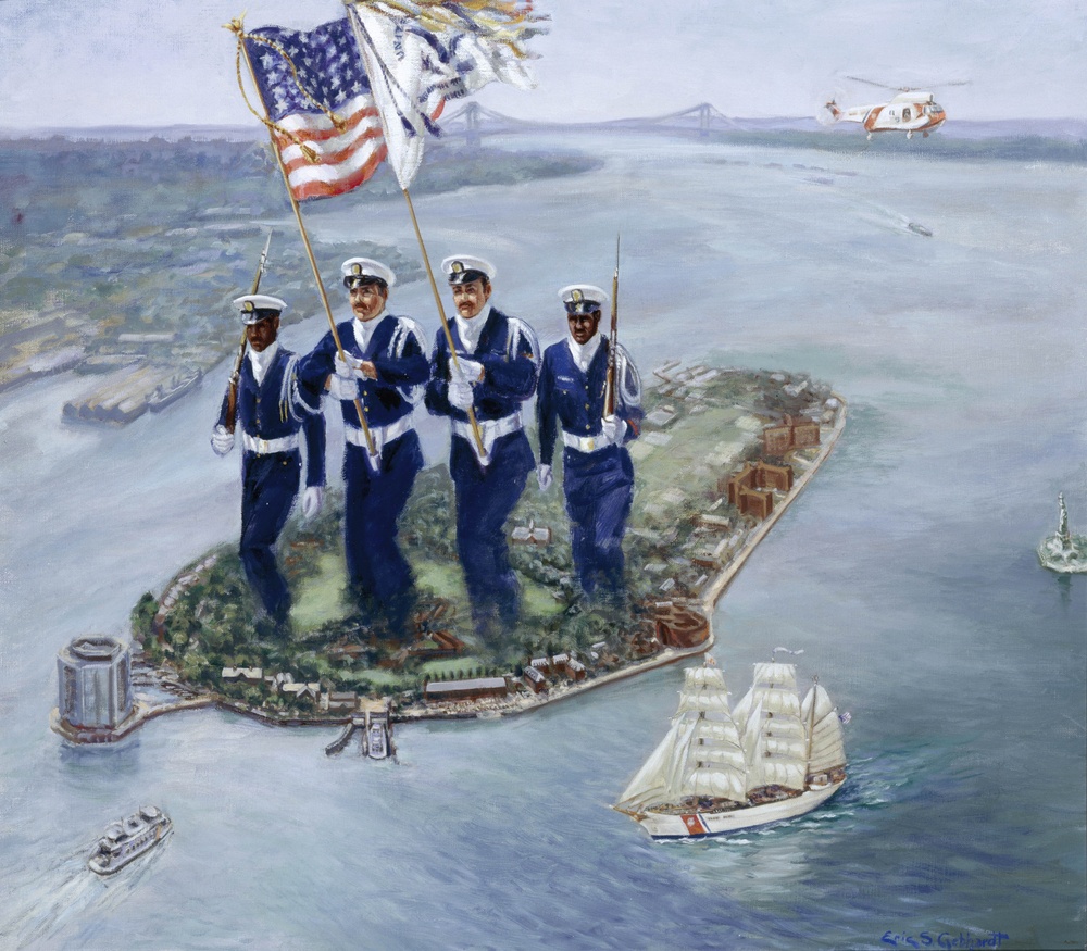 Color Guard, Governors Island, NY by Eric Gebhardt