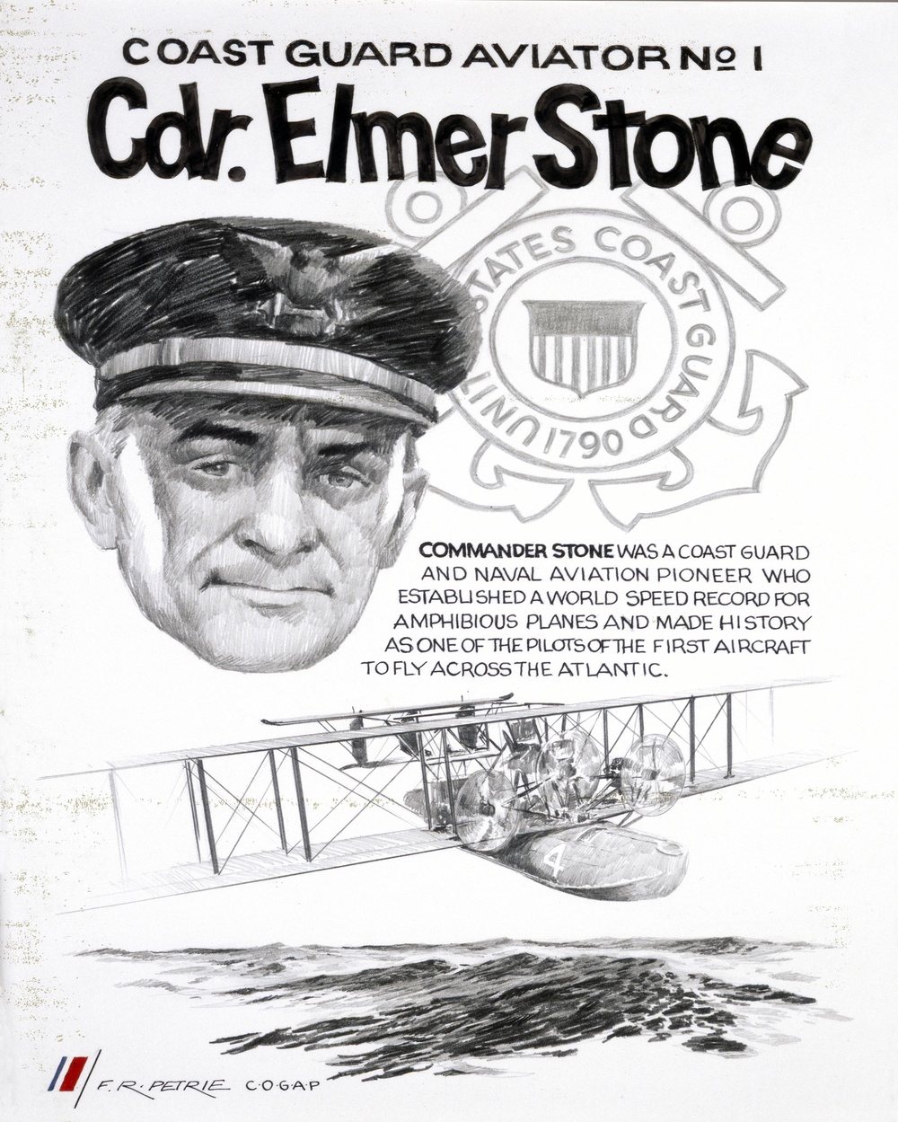 Cmdr. Elmer Stone, CG Aviator No. 1 by Ferdinand Petrie